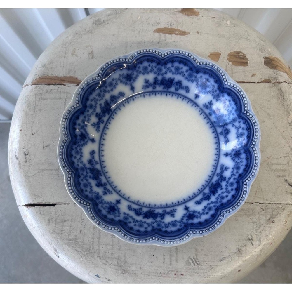 Dorothy by Johnson Brothers Flow Blue Supper Bowl (308)